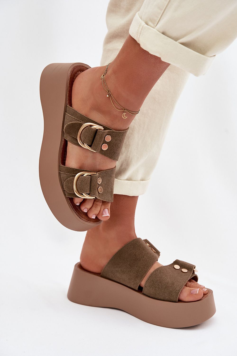  Papuci cu platformă model 226360 Step in style 