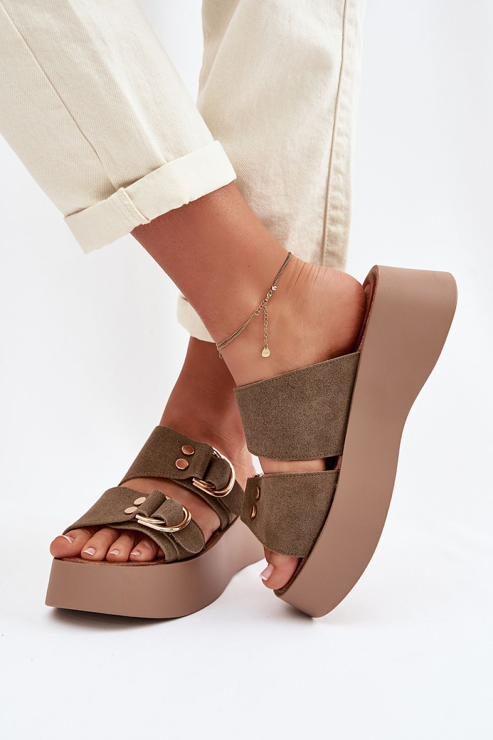  Papuci cu platformă model 226360 Step in style 