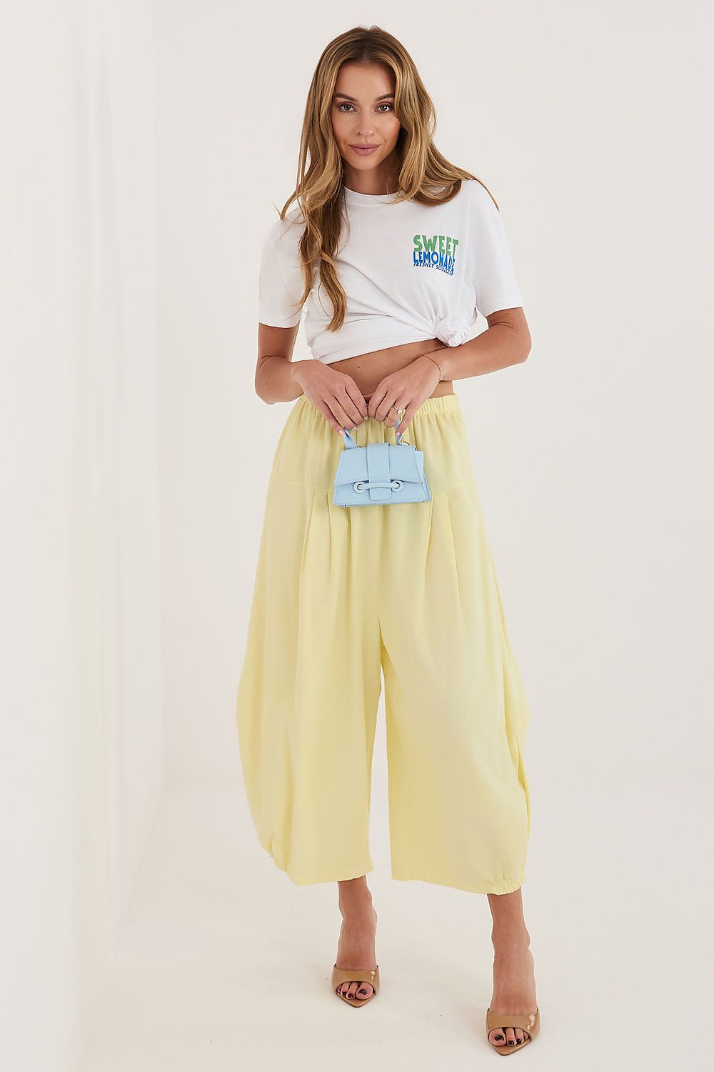  Pantaloni din catifea model 226449 Italy Moda 