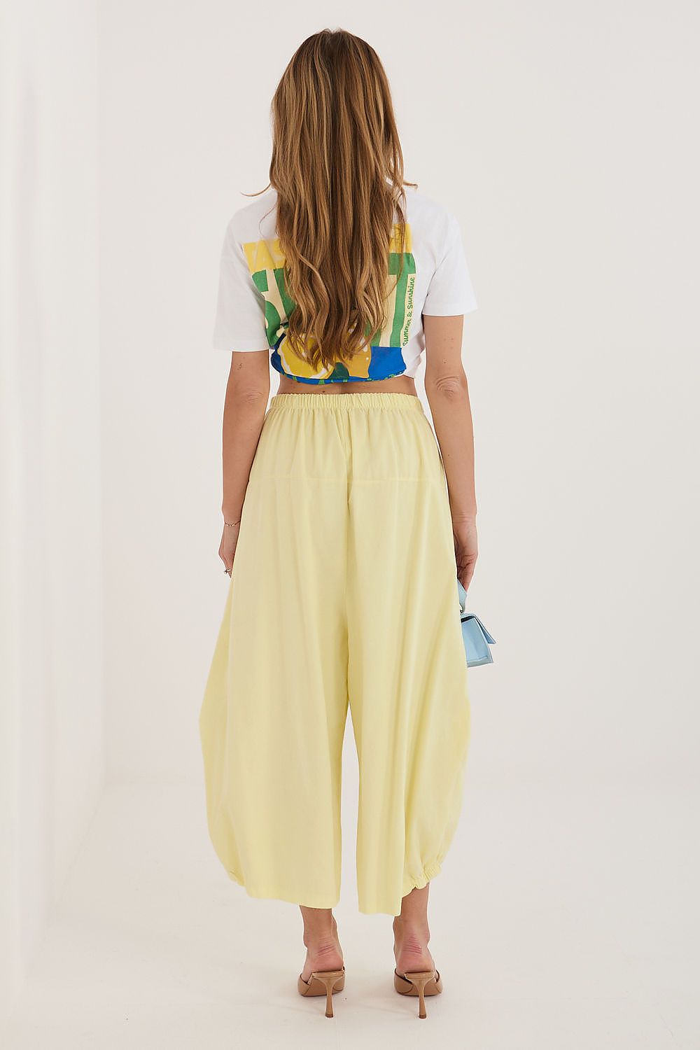  Pantaloni din catifea model 226449 Italy Moda 