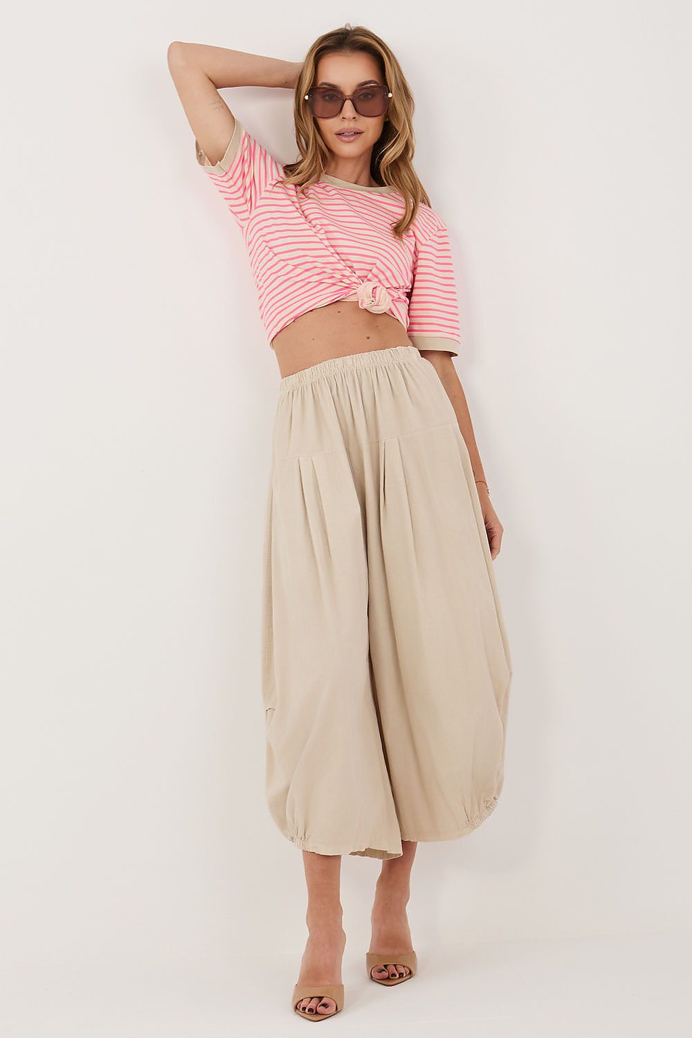  Pantaloni din catifea model 226450 Italy Moda 