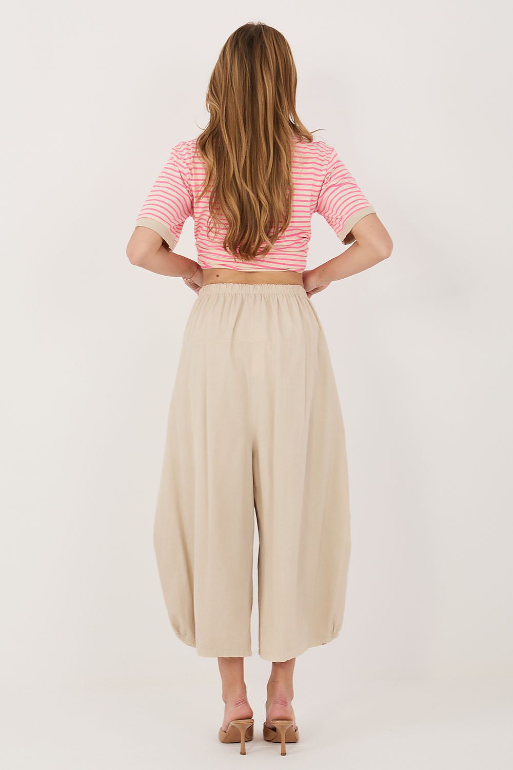  Pantaloni din catifea model 226450 Italy Moda 
