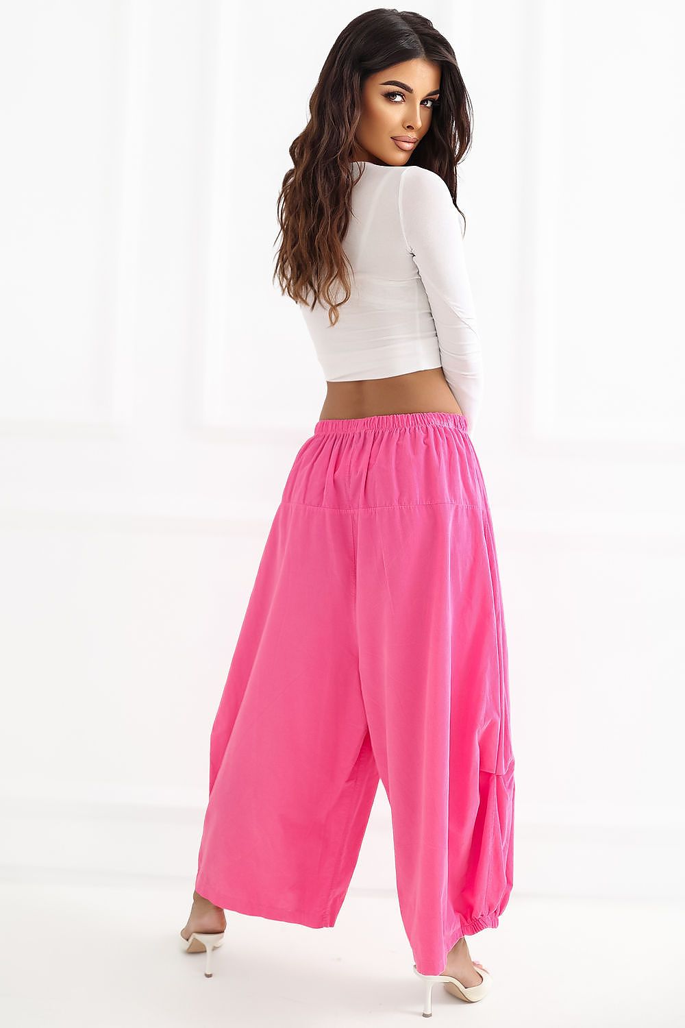  Pantaloni din catifea model 226451 Italy Moda 