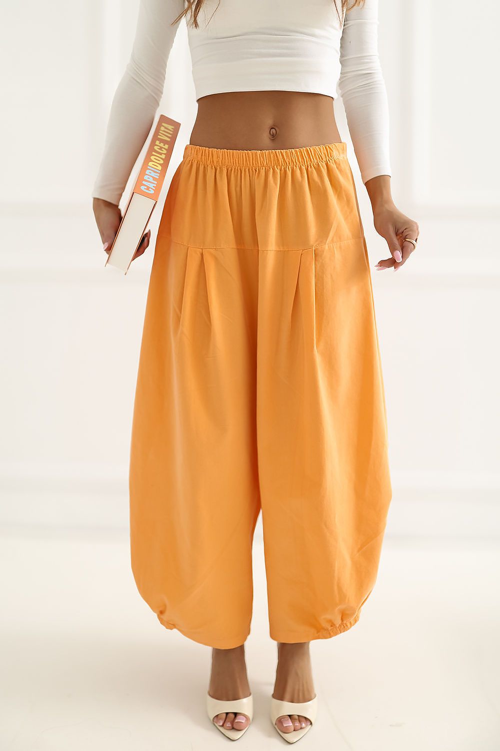  Pantaloni din catifea model 226454 Italy Moda 