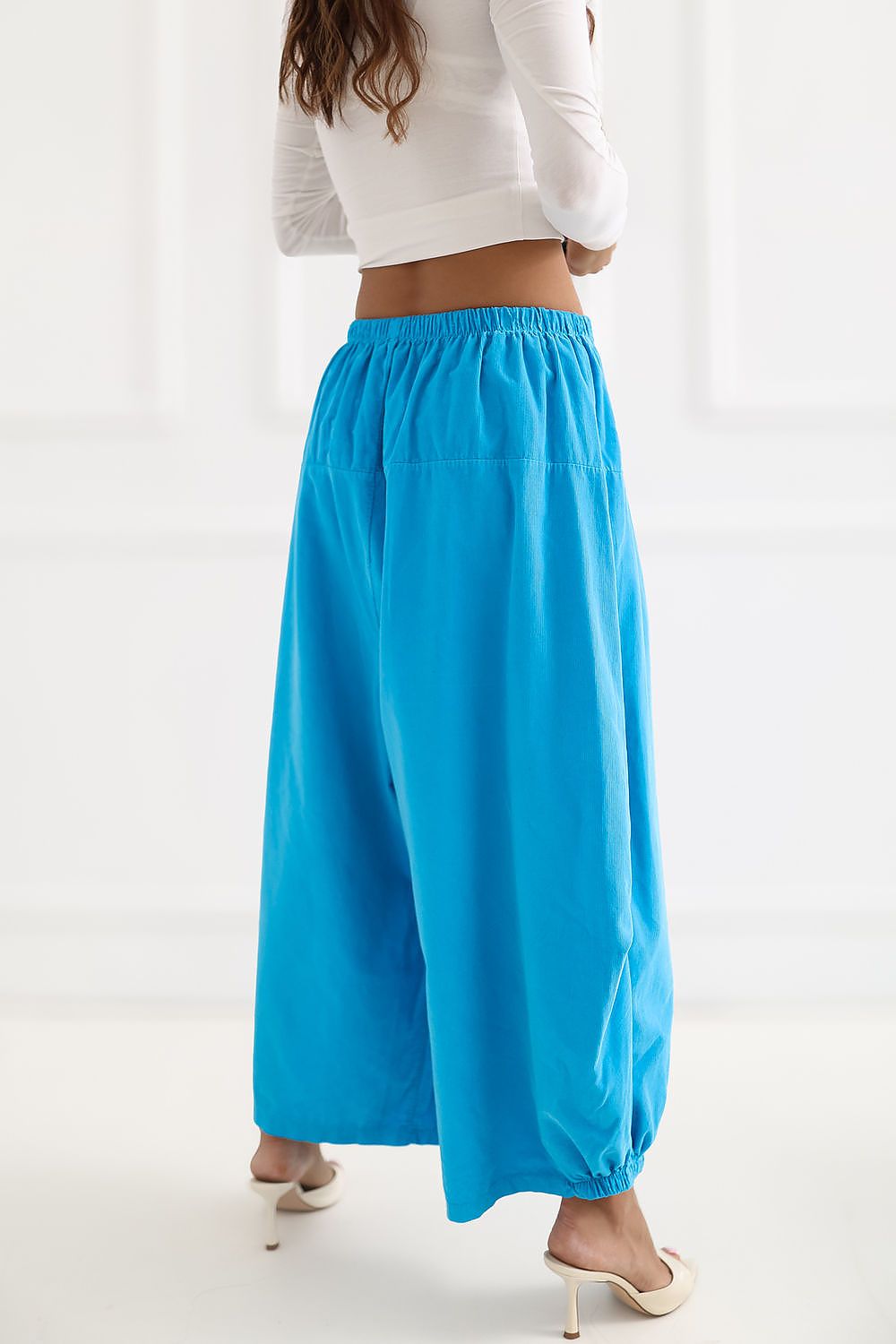  Pantaloni din catifea model 226455 Italy Moda 