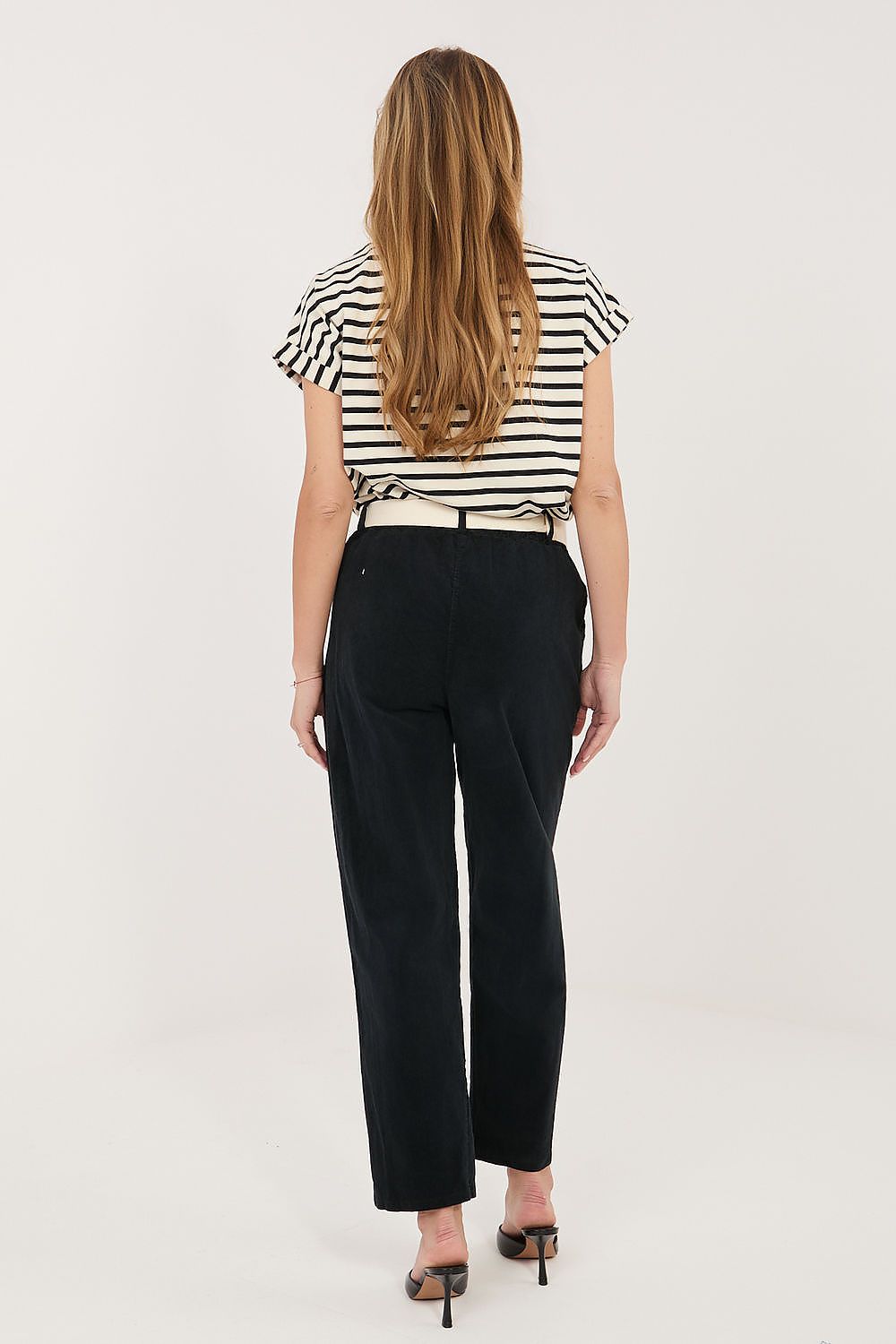  Pantaloni din catifea model 226456 Italy Moda 