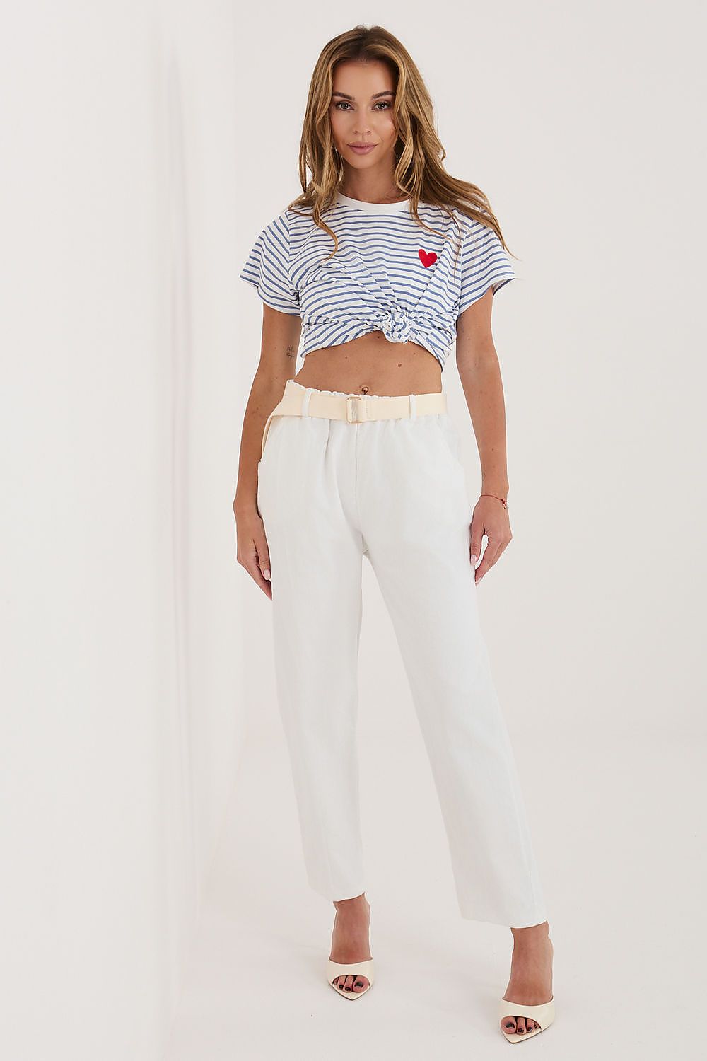  Pantaloni din catifea model 226457 Italy Moda 