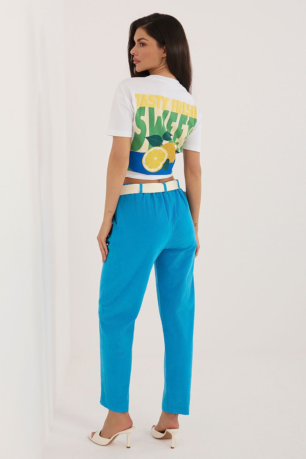  Pantaloni din catifea model 226460 Italy Moda 