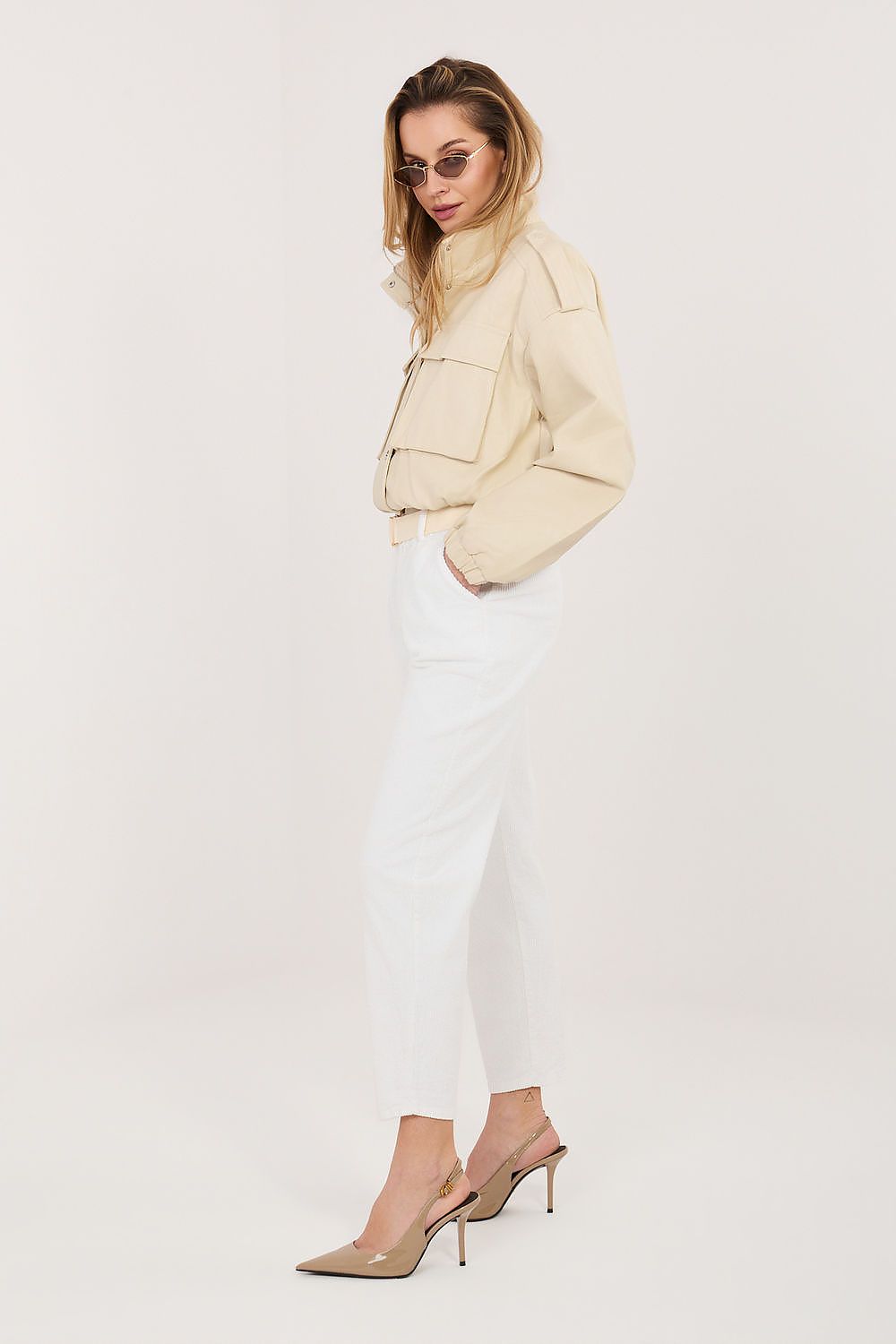  Pantaloni din catifea model 226481 Italy Moda 