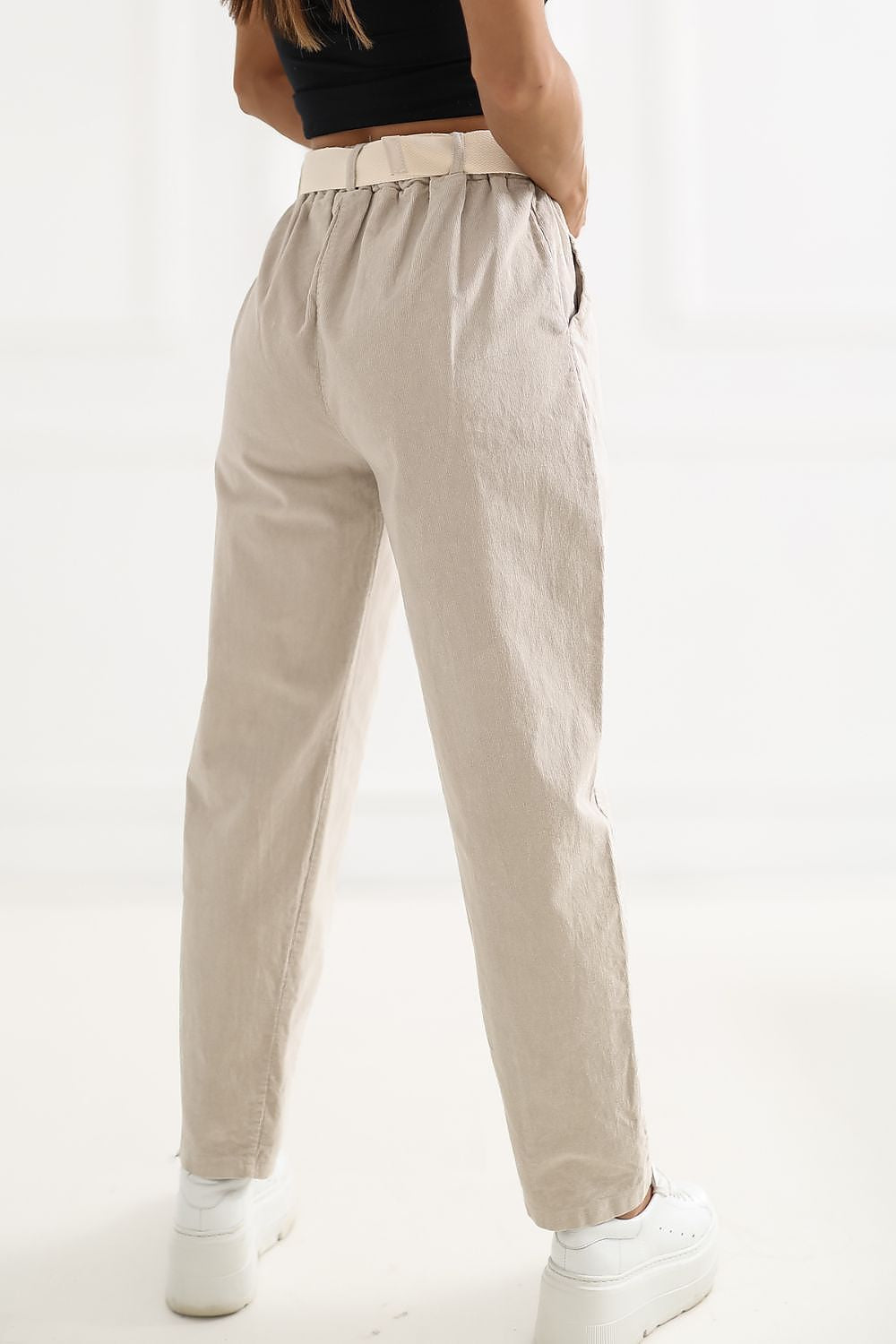  Pantaloni din catifea model 226459 Italy Moda 