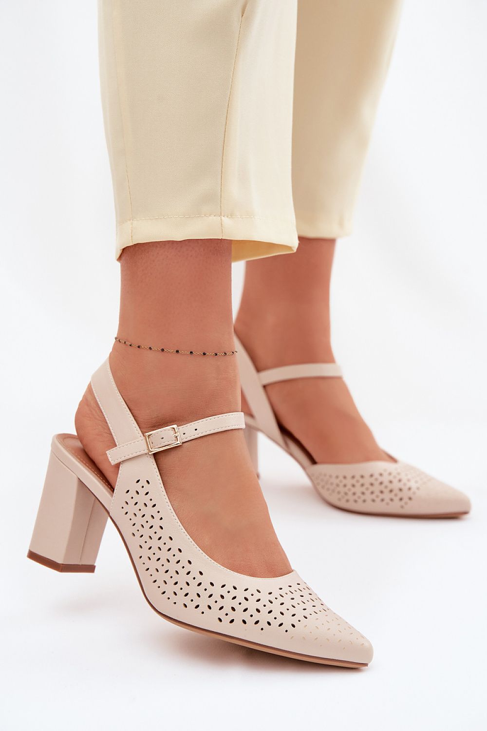  Sandale cu toc model 226504 Step in style 