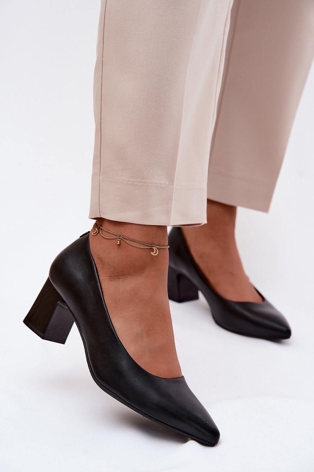  Pantofi dcu toc gros model 227159 Step in style 