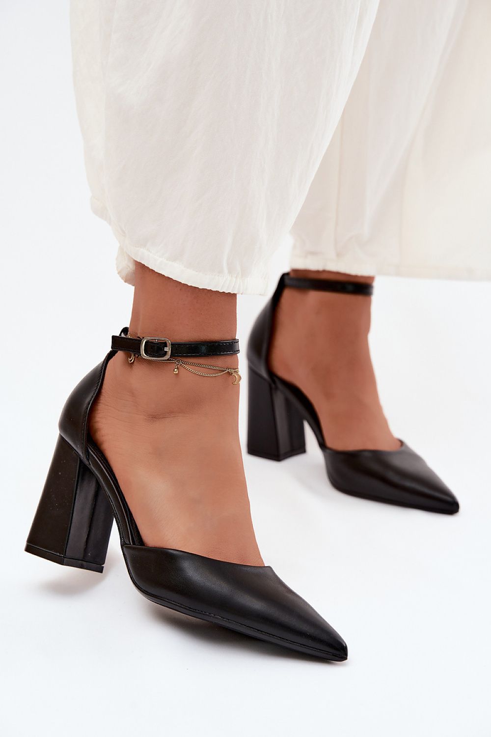  Pantofi dcu toc gros model 227163 Step in style 
