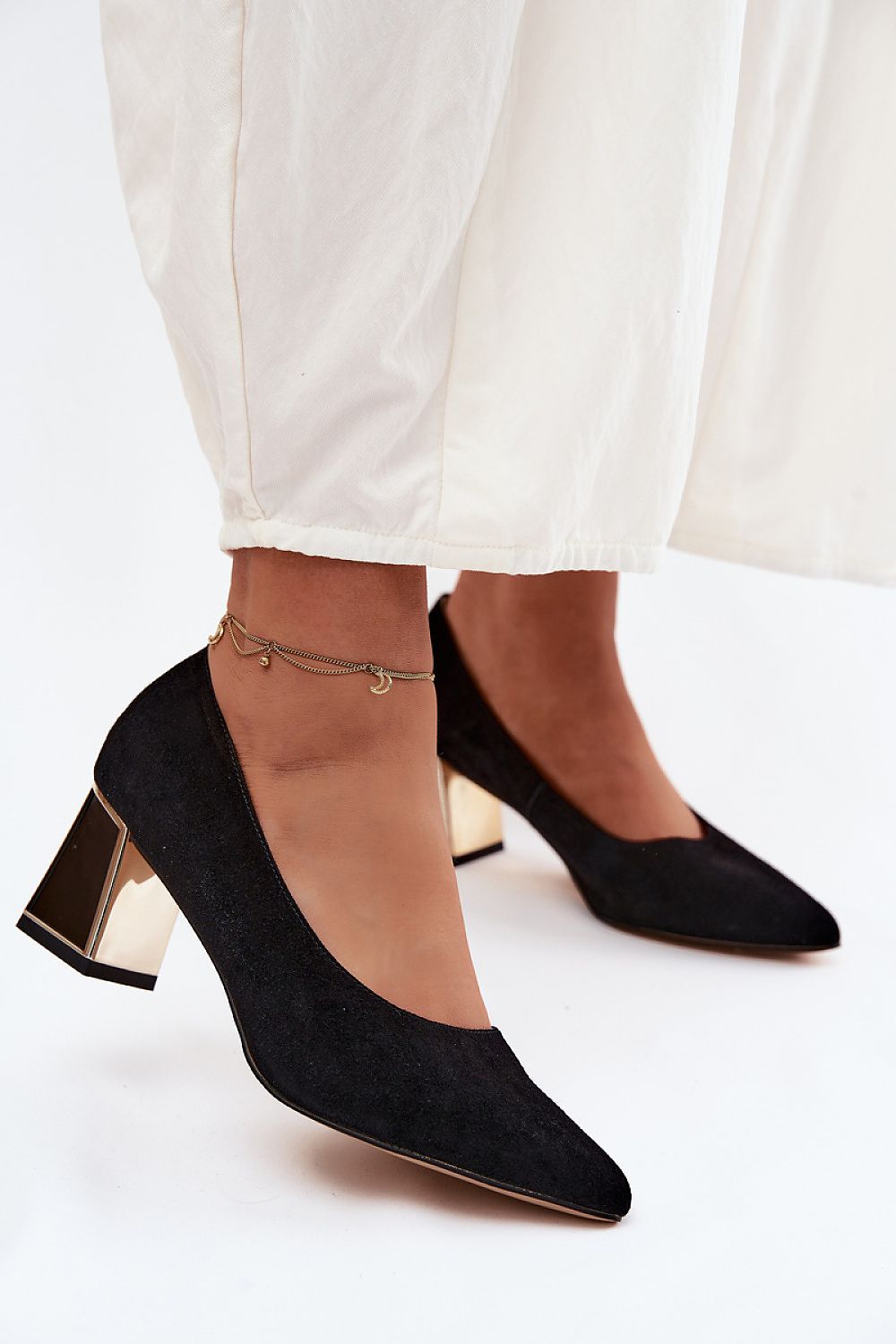  Pantofi dcu toc gros model 227168 Step in style 