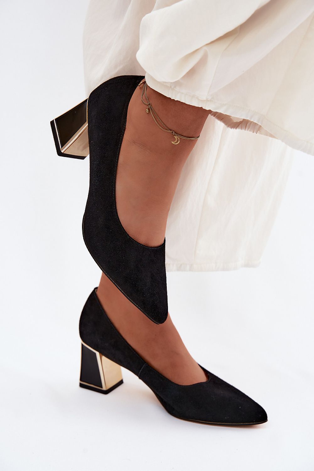  Pantofi dcu toc gros model 227168 Step in style 