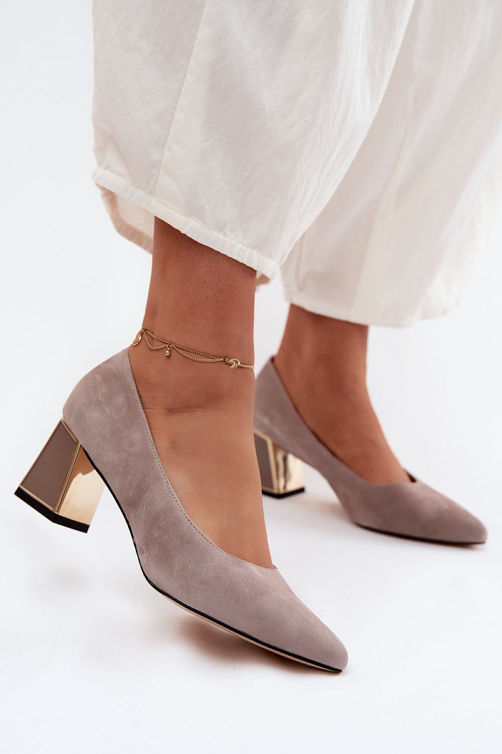  Pantofi dcu toc gros model 227169 Step in style 