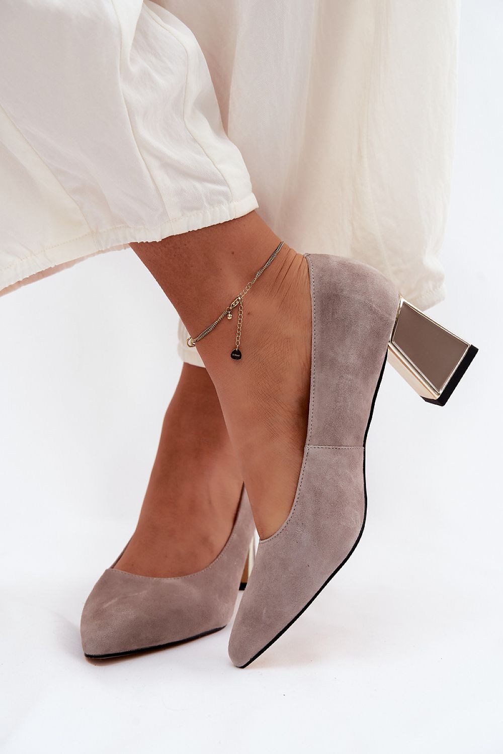  Pantofi dcu toc gros model 227169 Step in style 