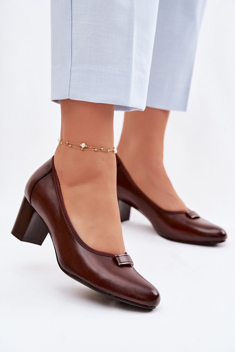  Pantofi dcu toc gros model 227172 Step in style 