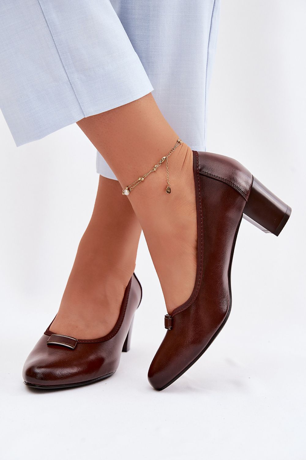  Pantofi dcu toc gros model 227172 Step in style 