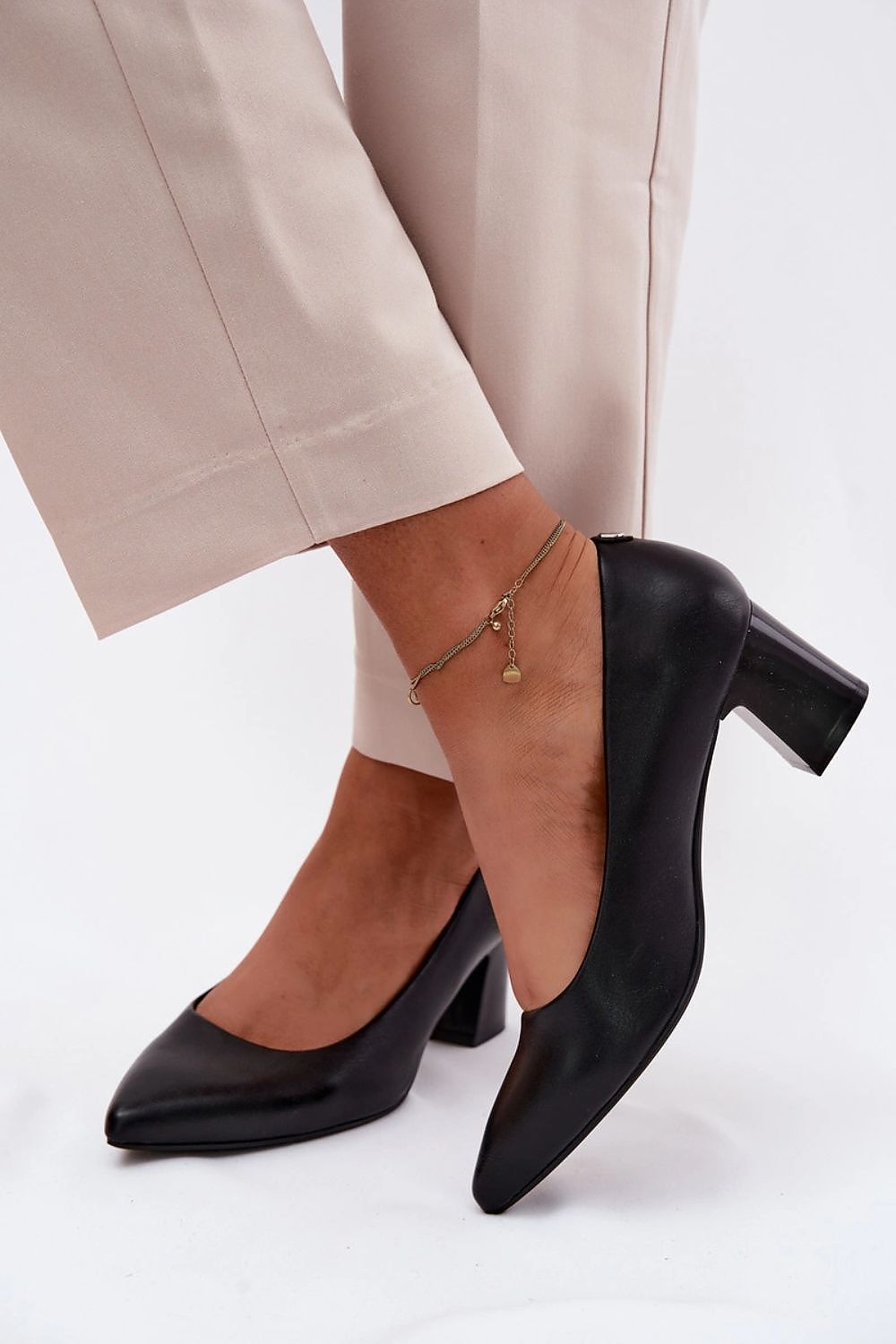  Pantofi dcu toc gros model 227159 Step in style 