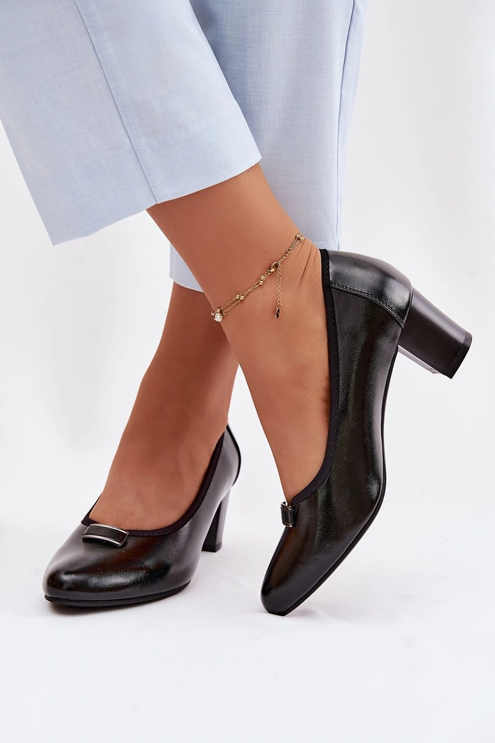  Pantofi dcu toc gros model 227171 Step in style 