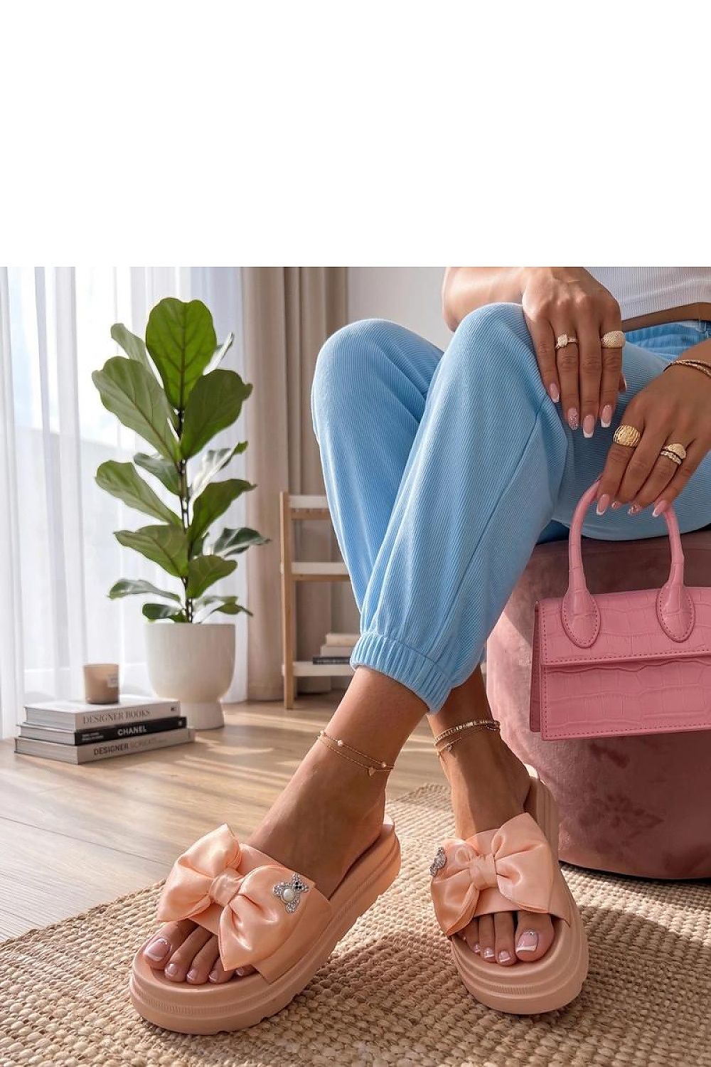  Papuci cu platformă model 227263 Solea 