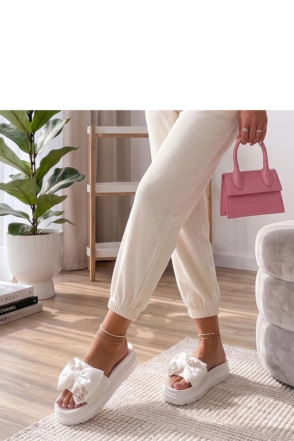  Papuci cu platformă model 227266 Solea 