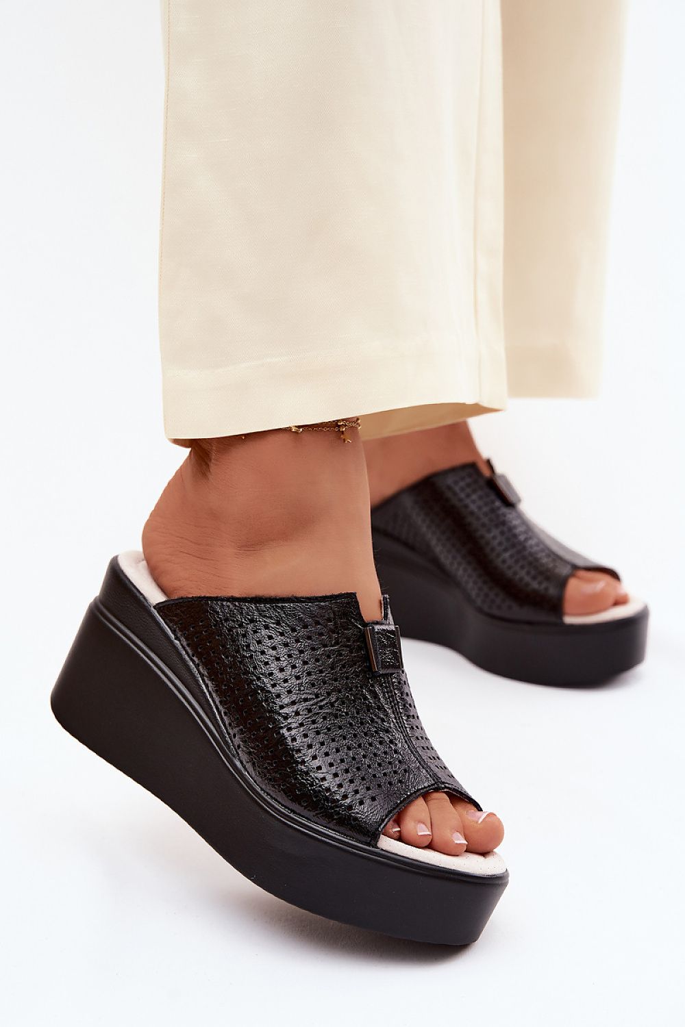  Sandale cu talpă tip pană model 227430 Step in style 
