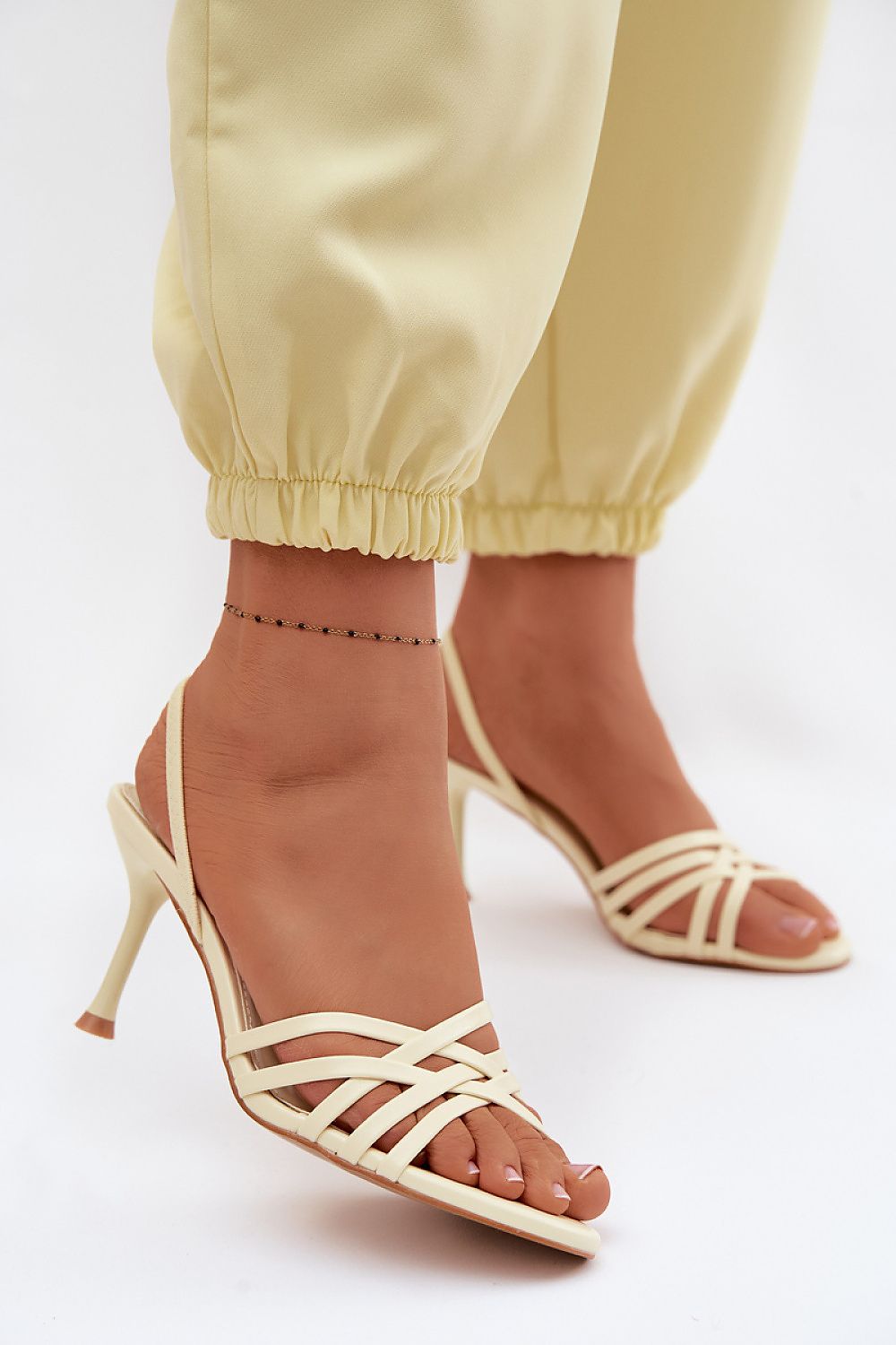  Sandale cu toc model 227437 Step in style 