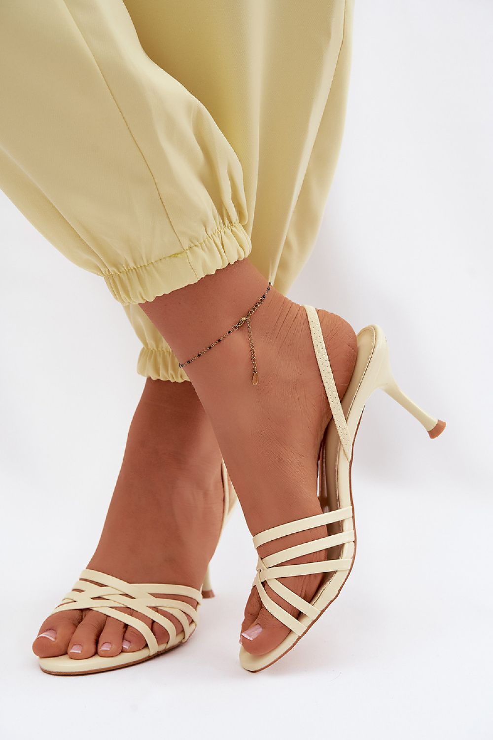  Sandale cu toc model 227437 Step in style 