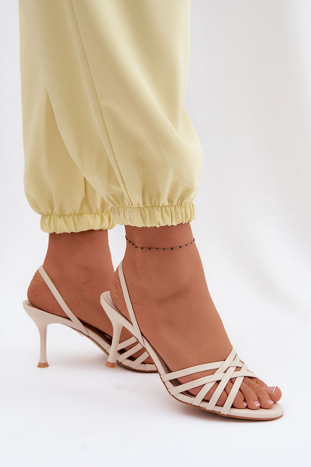  Sandale cu toc model 227438 Step in style 