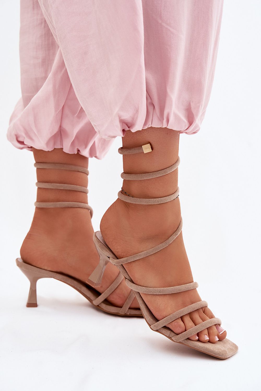  Sandale cu toc model 227452 Step in style 
