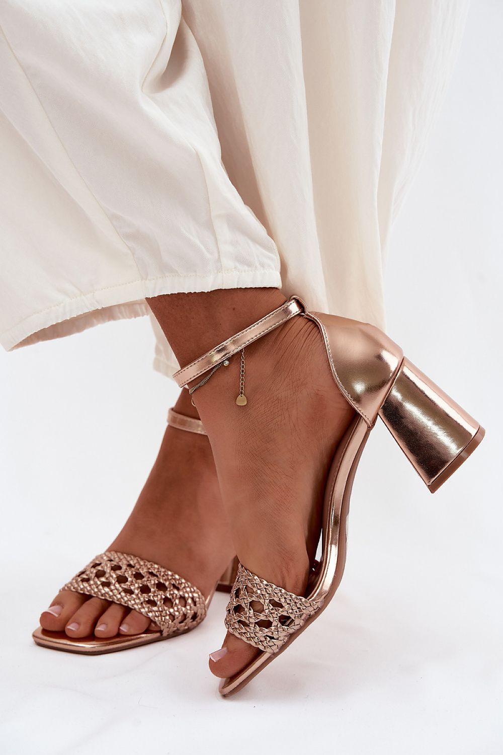  Sandale cu toc model 227454 Step in style 