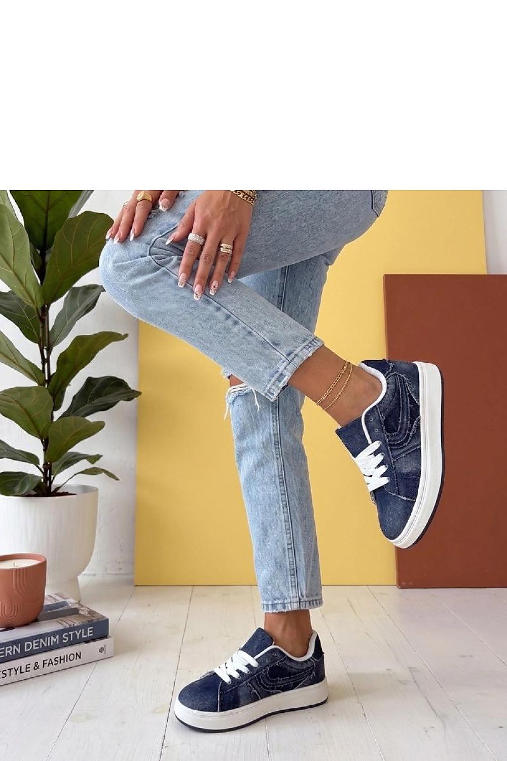  Pantofi sport pe platformă model 227744 Solea 