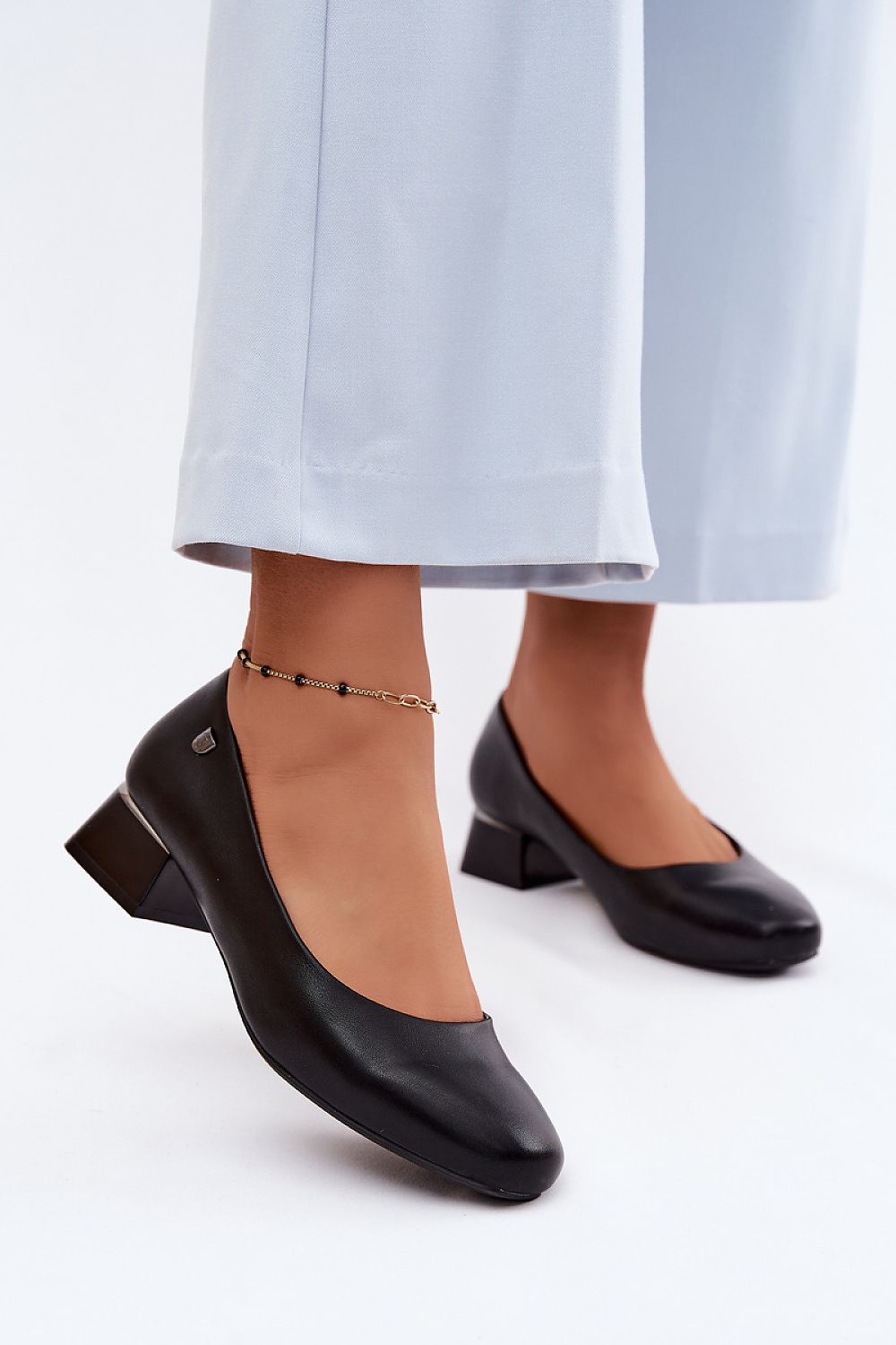  Pantofi cu toc simplu model 227796 Step in style 