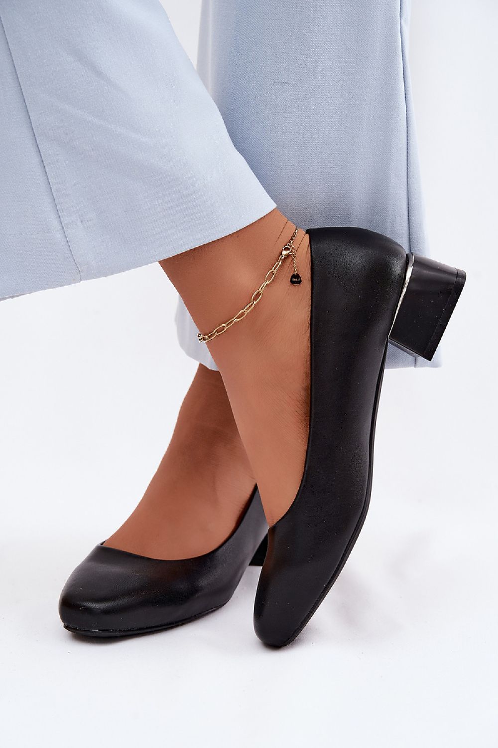  Pantofi cu toc simplu model 227796 Step in style 