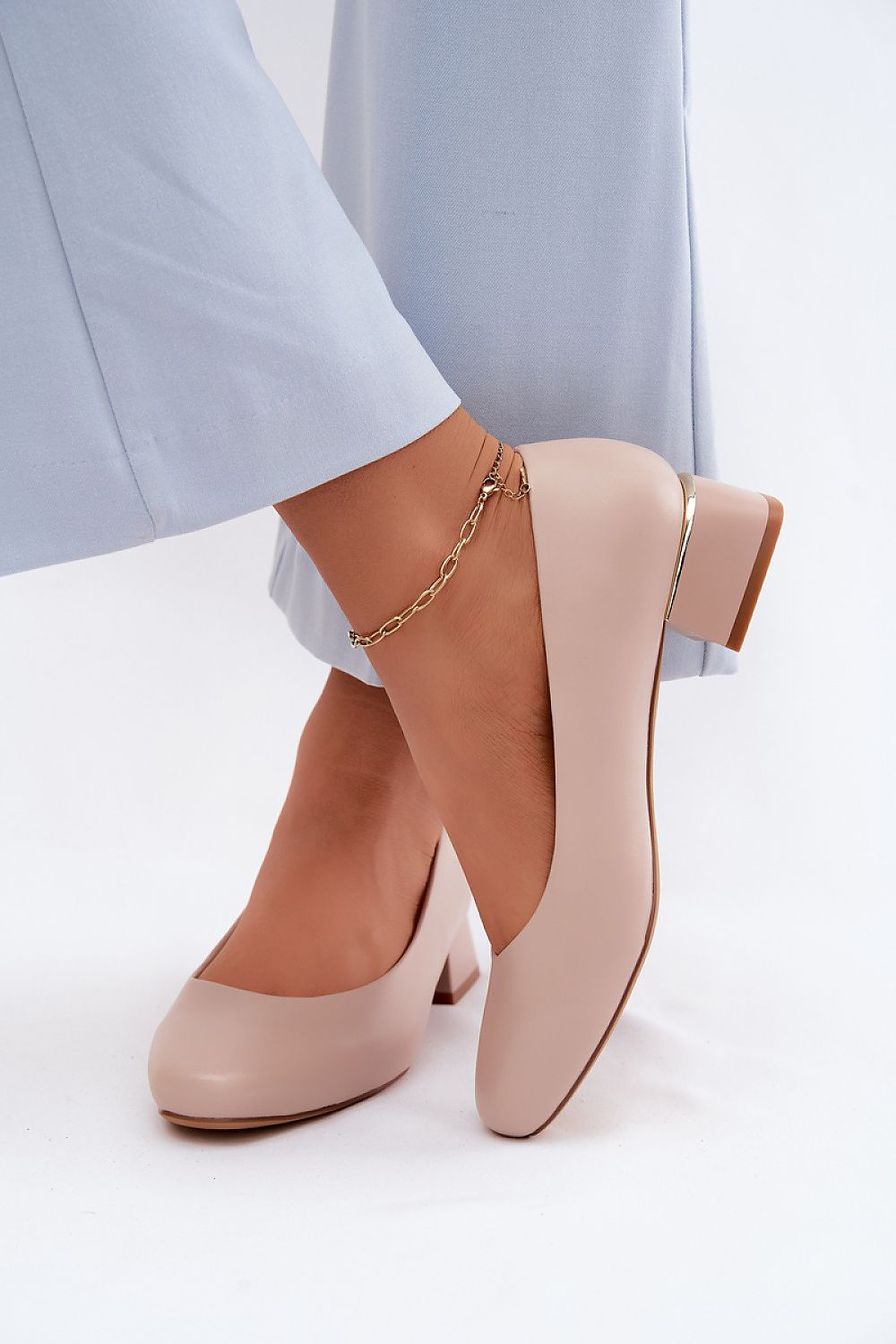  Pantofi cu toc simplu model 227797 Step in style 