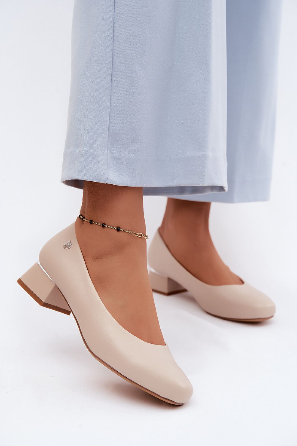  Pantofi cu toc simplu model 227798 Step in style 