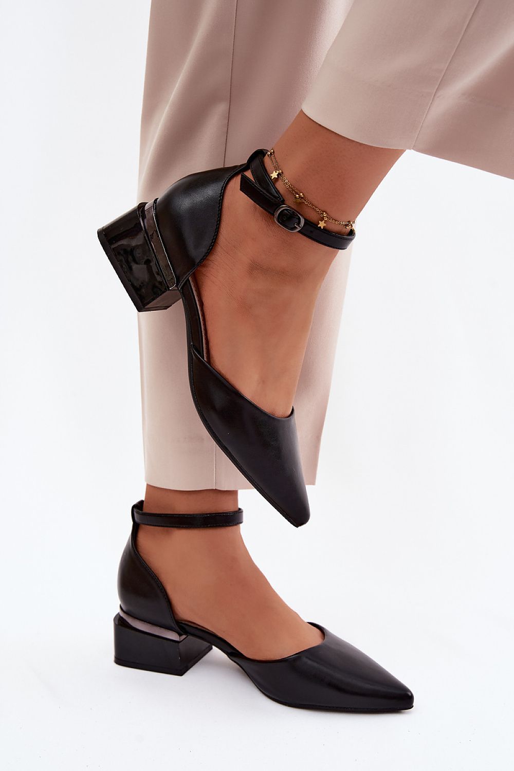  Pantofi cu toc simplu model 227803 Step in style 