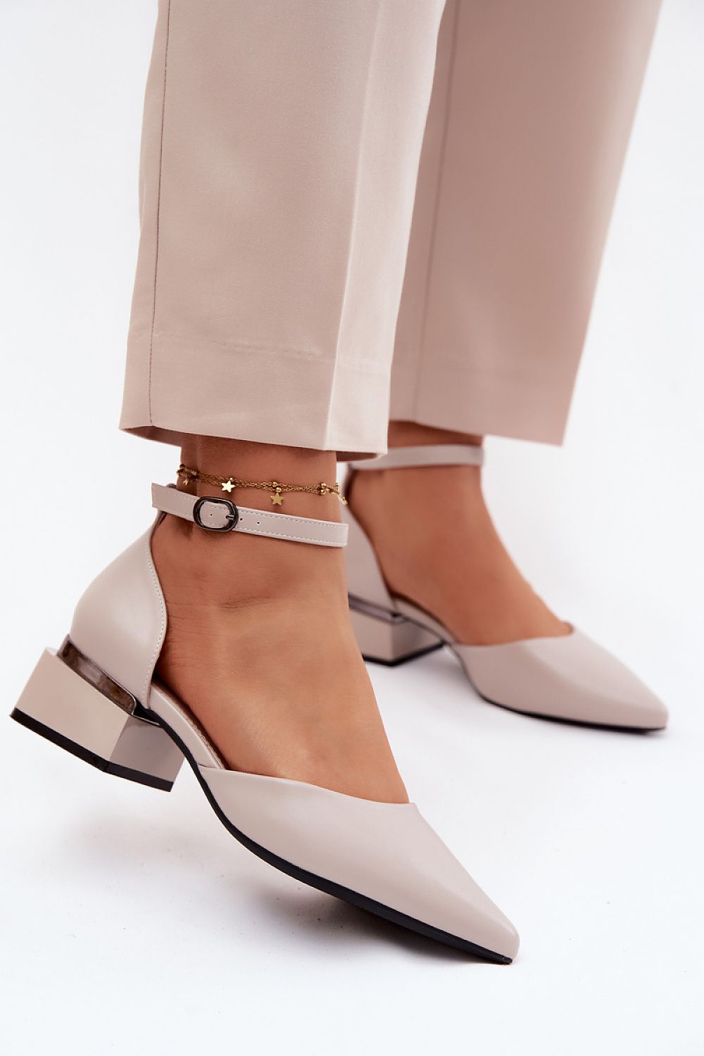  Pantofi cu toc simplu model 227804 Step in style 