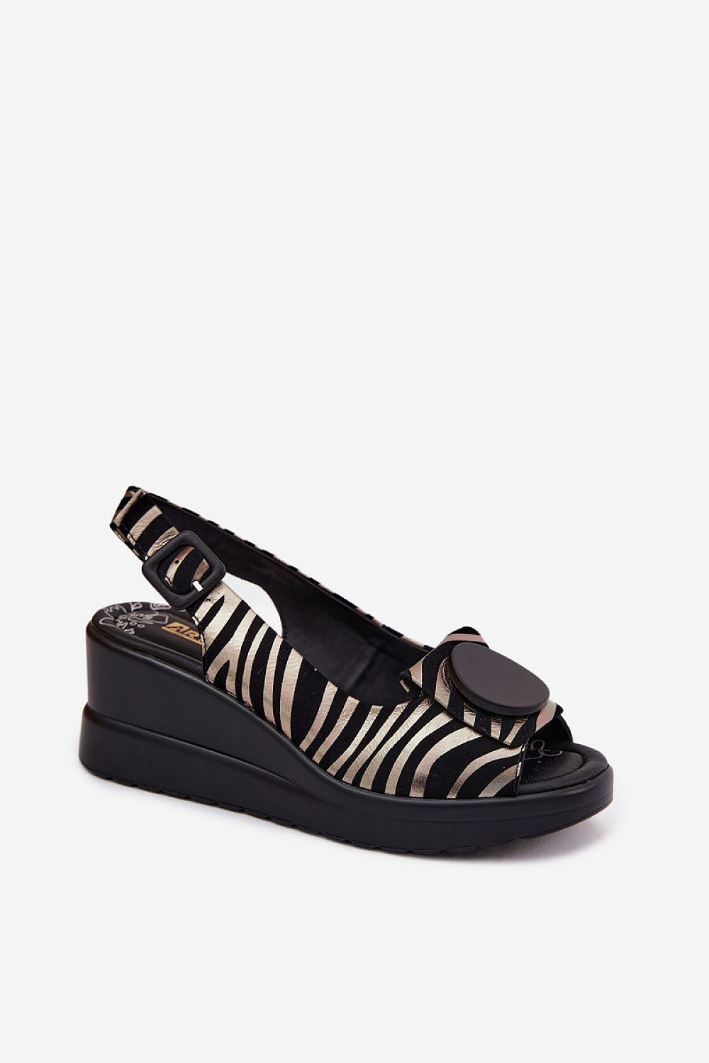  Sandale cu talpă tip pană model 227903 Step in style 