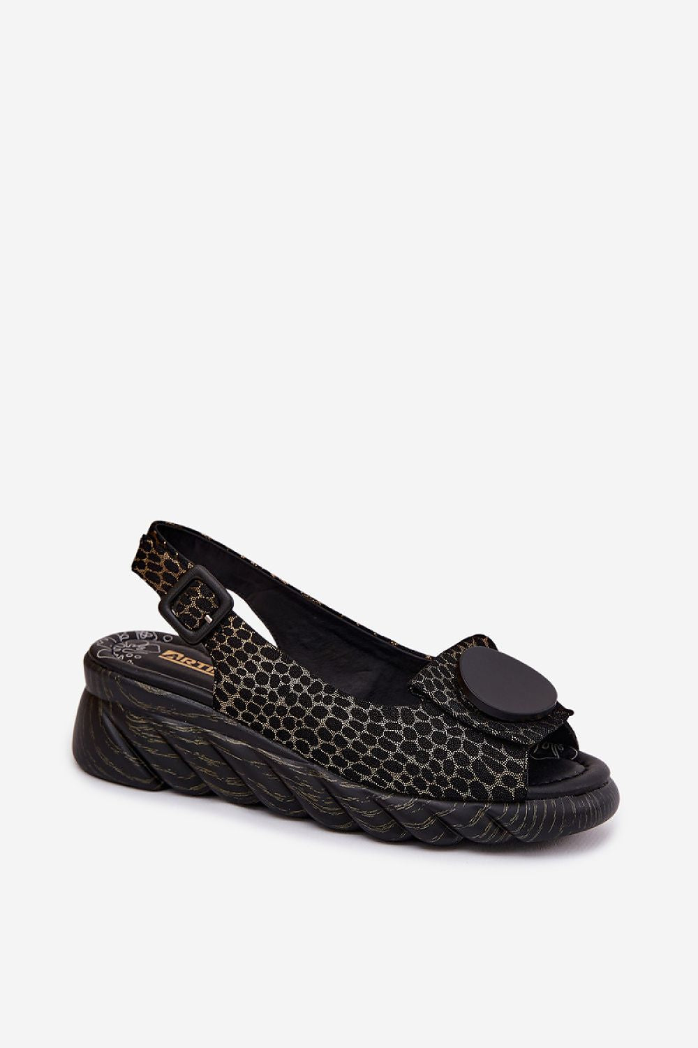  Sandale cu talpă tip pană model 227904 Step in style 