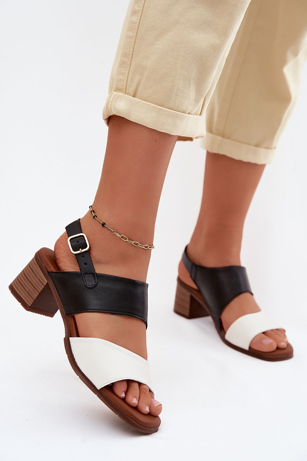  Sandale cu toc model 227912 Step in style 