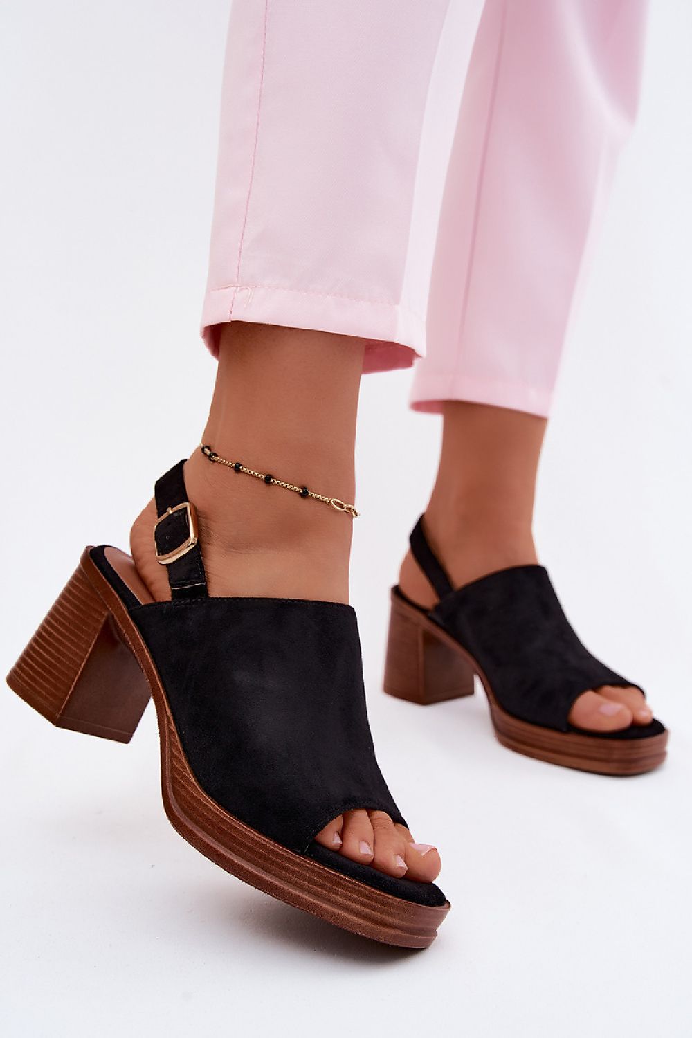  Sandale cu toc model 227914 Step in style 