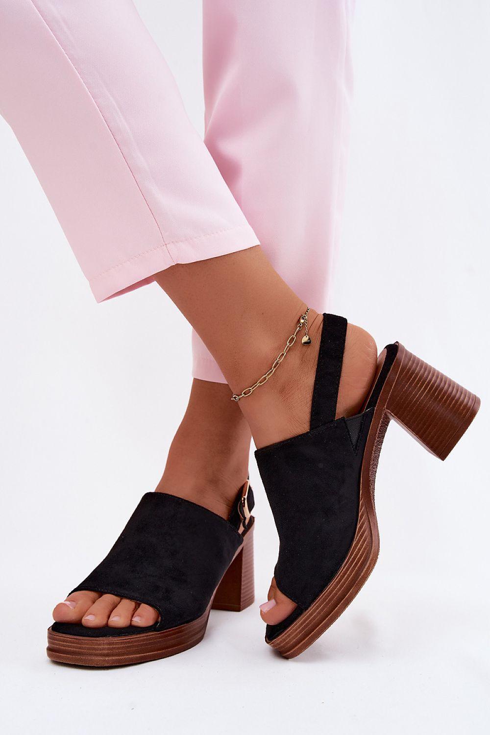  Sandale cu toc model 227914 Step in style 