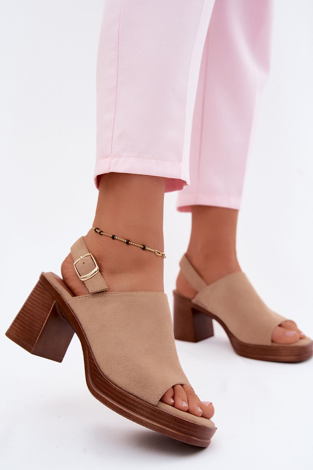  Sandale cu toc model 227915 Step in style 