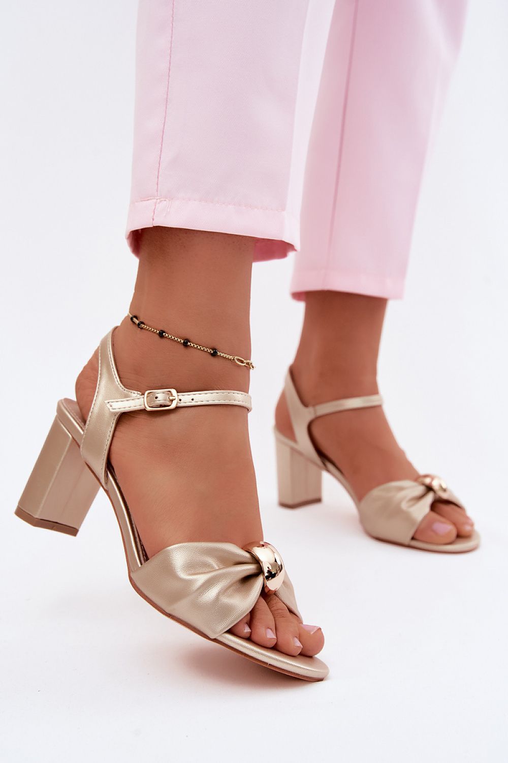  Sandale cu toc model 227921 Step in style 