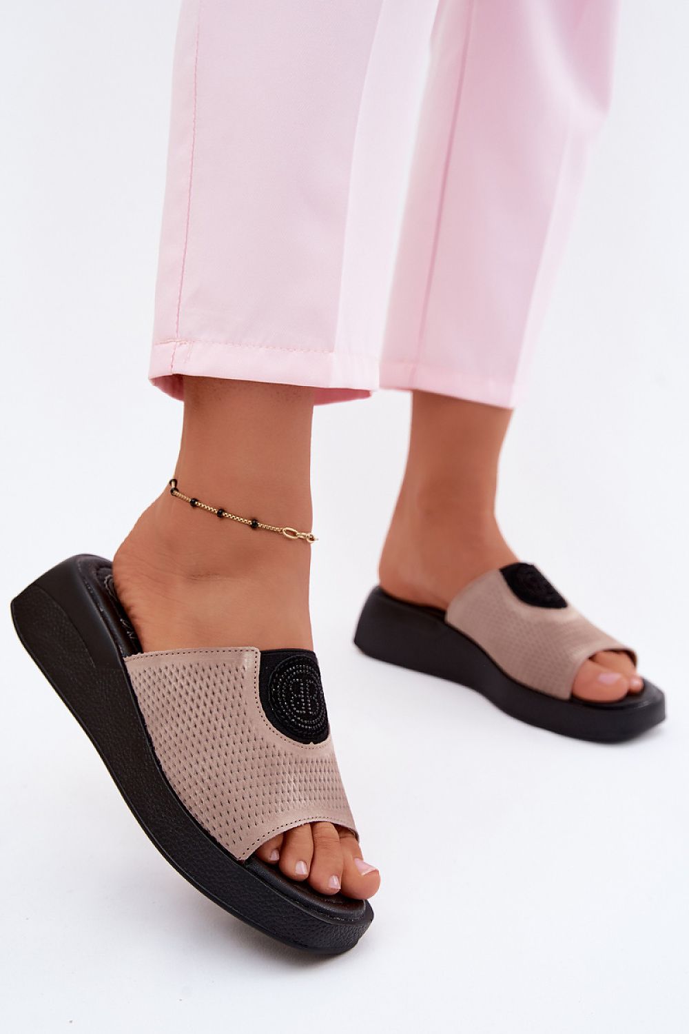  Sandale cu talpă tip pană model 227931 Step in style 