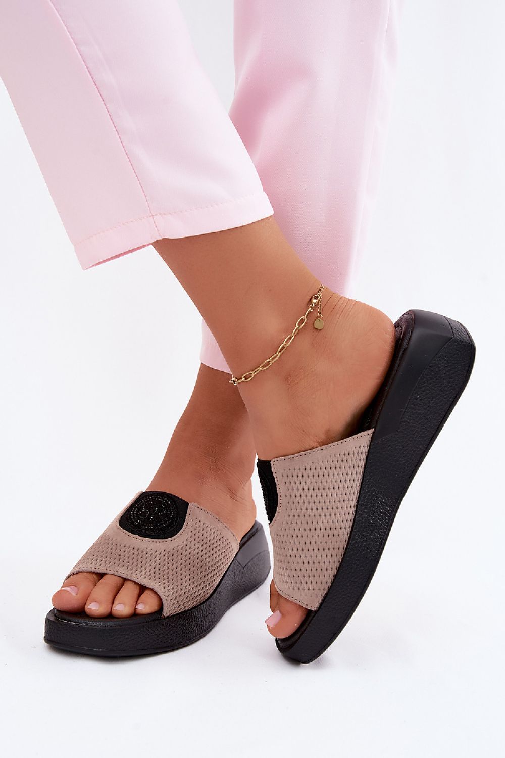  Sandale cu talpă tip pană model 227931 Step in style 