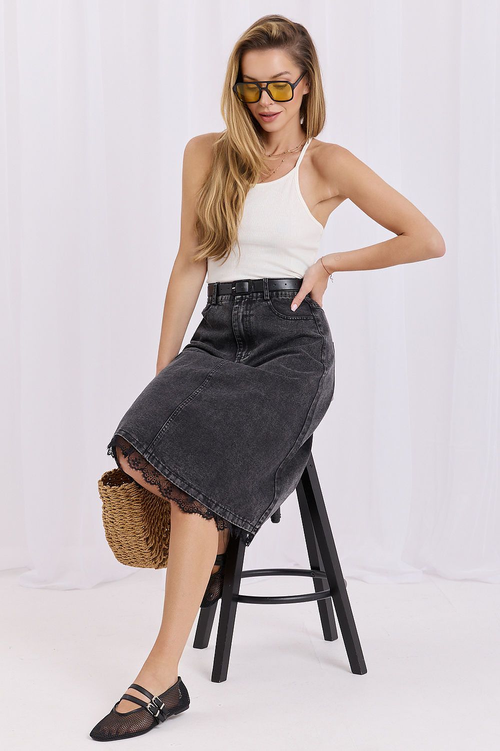  fustă din denim model 228023 Factory Price 